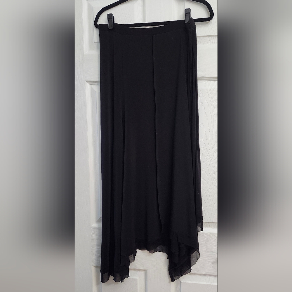 Chicos Maxi Skirt Size 1 M/8 Asymmetrical